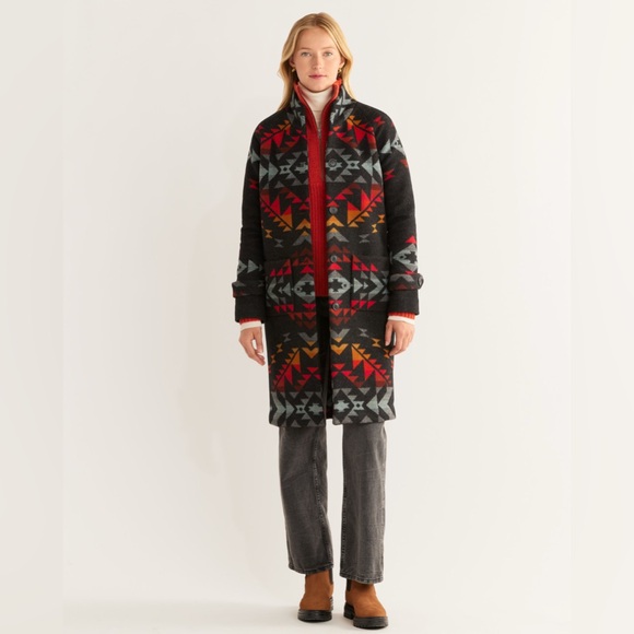 Free People Jackets & Blazers - Free People Pendleton Bridge Creak Harding Archive Blanket Coat jacket